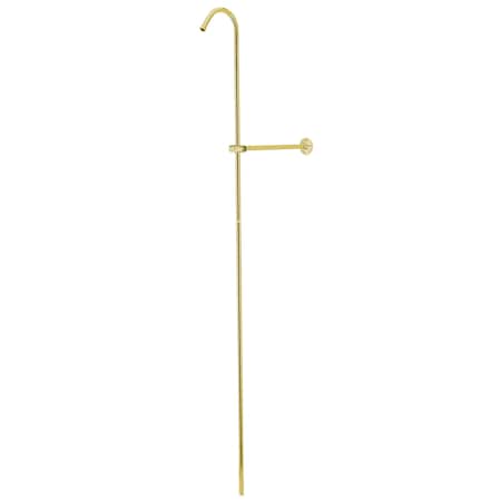 Kingston Brass Vintage Shower Riser Only W/ Wall Support, Polished Brass CCR602